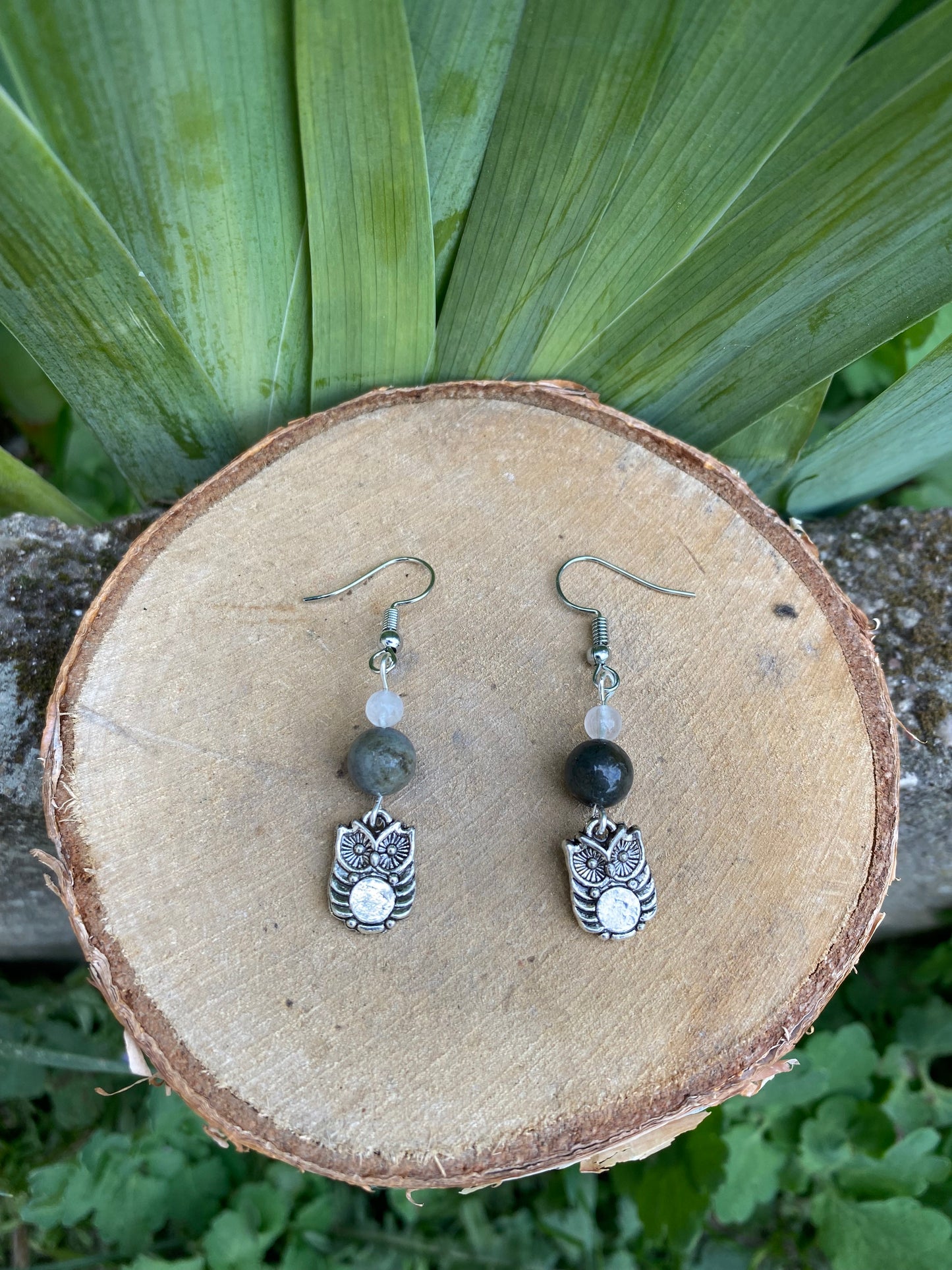 Talisman Boucles d'Oreilles Chouette de Protection