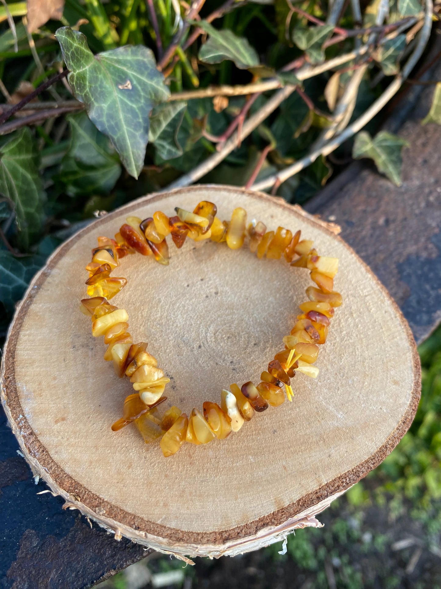 Bracelet Ambre perles baroques
