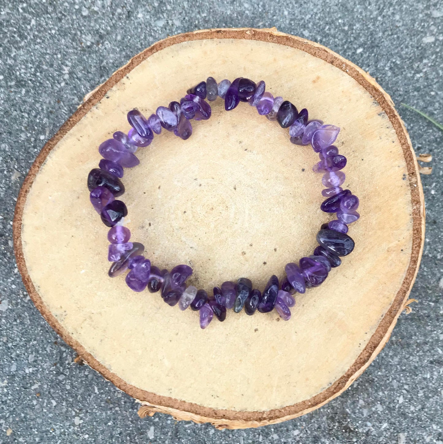 Bracelet Améthyste perles baroques
