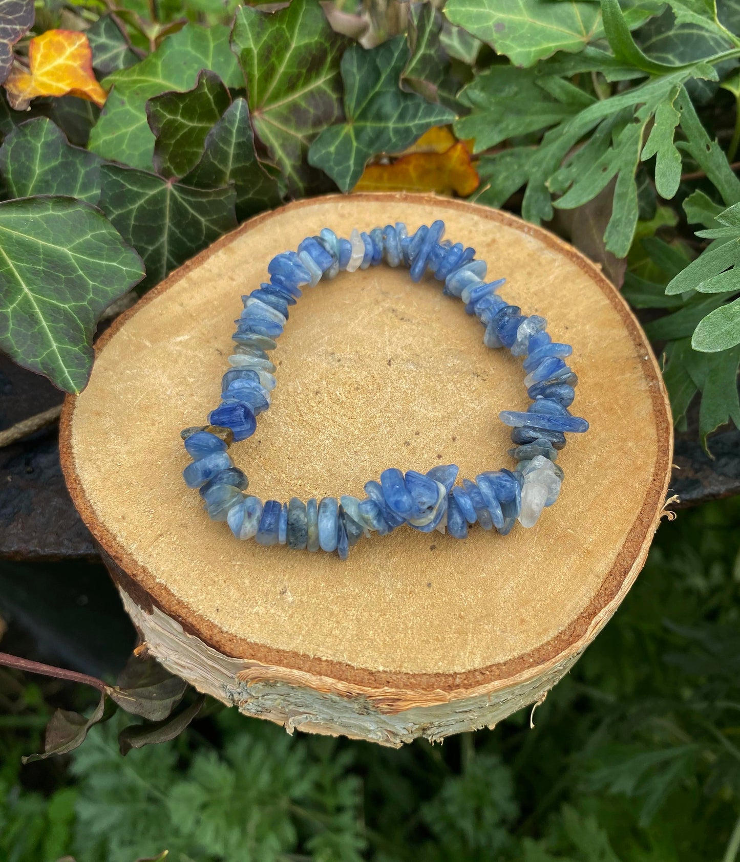Bracelet Cyanite perles baroques