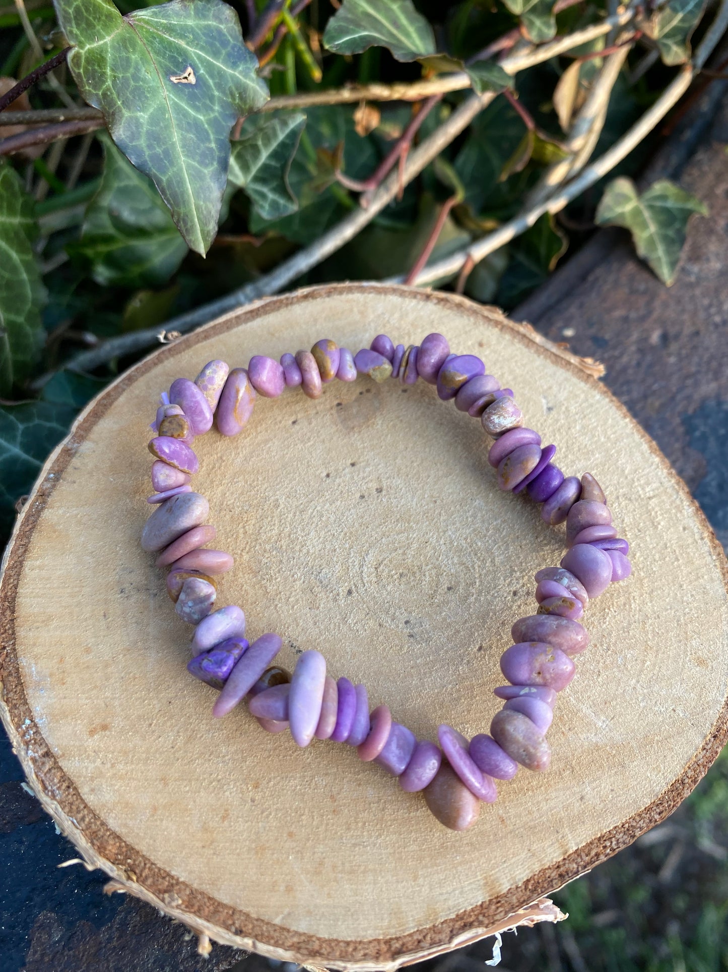 Bracelet Phosphosidérite perles baroques