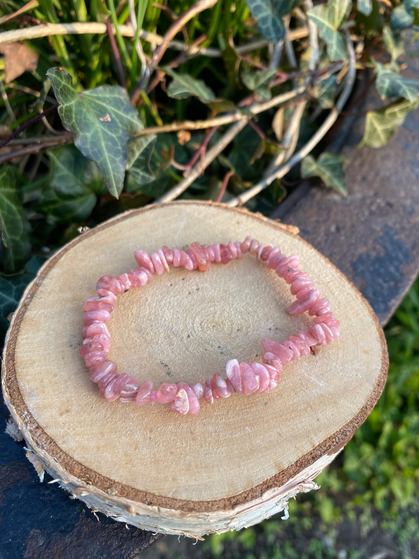 Bracelet Rhodochrosite perles baroques