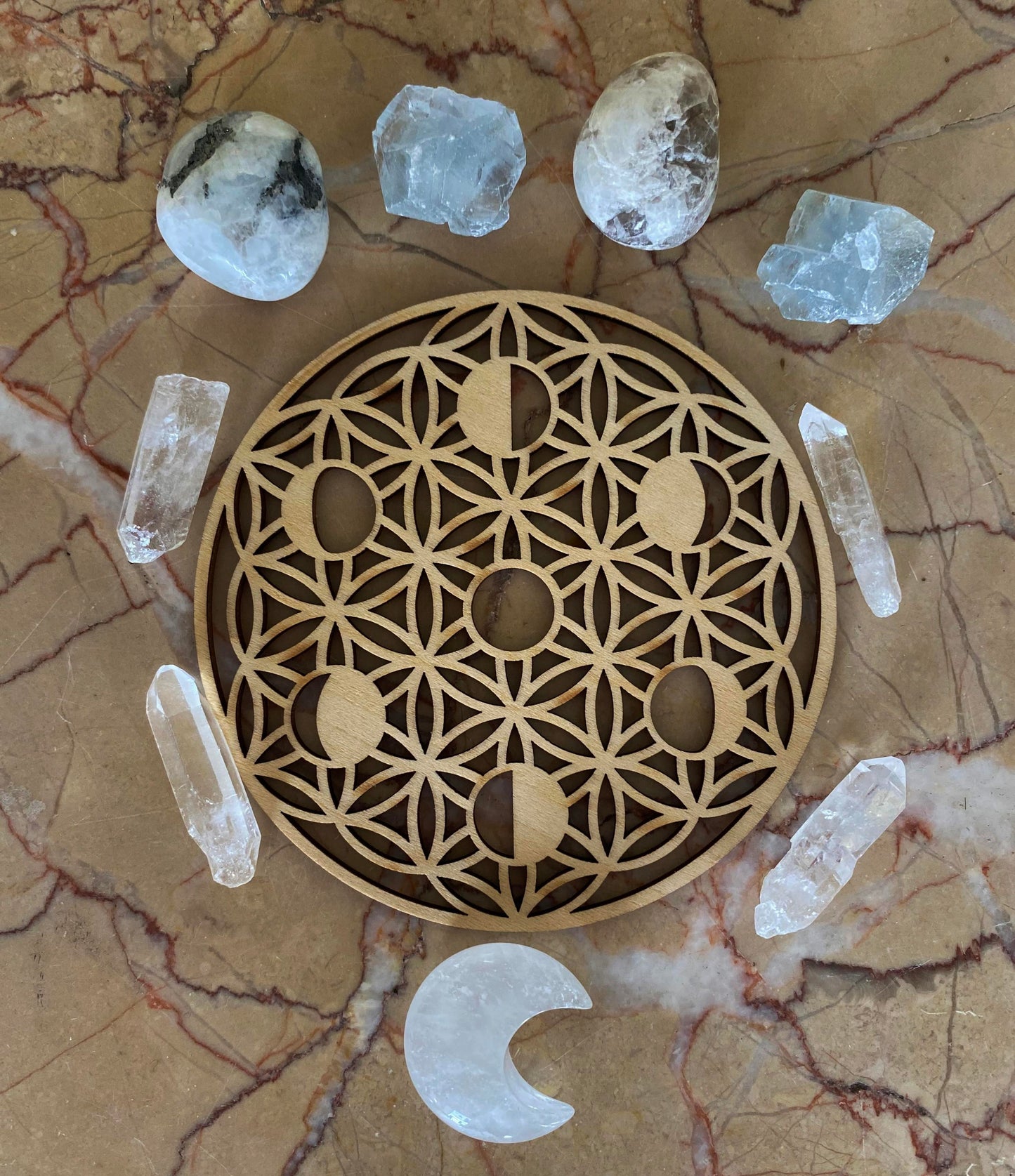 Kit Mandala Lunaire Péristérite - Célestite
