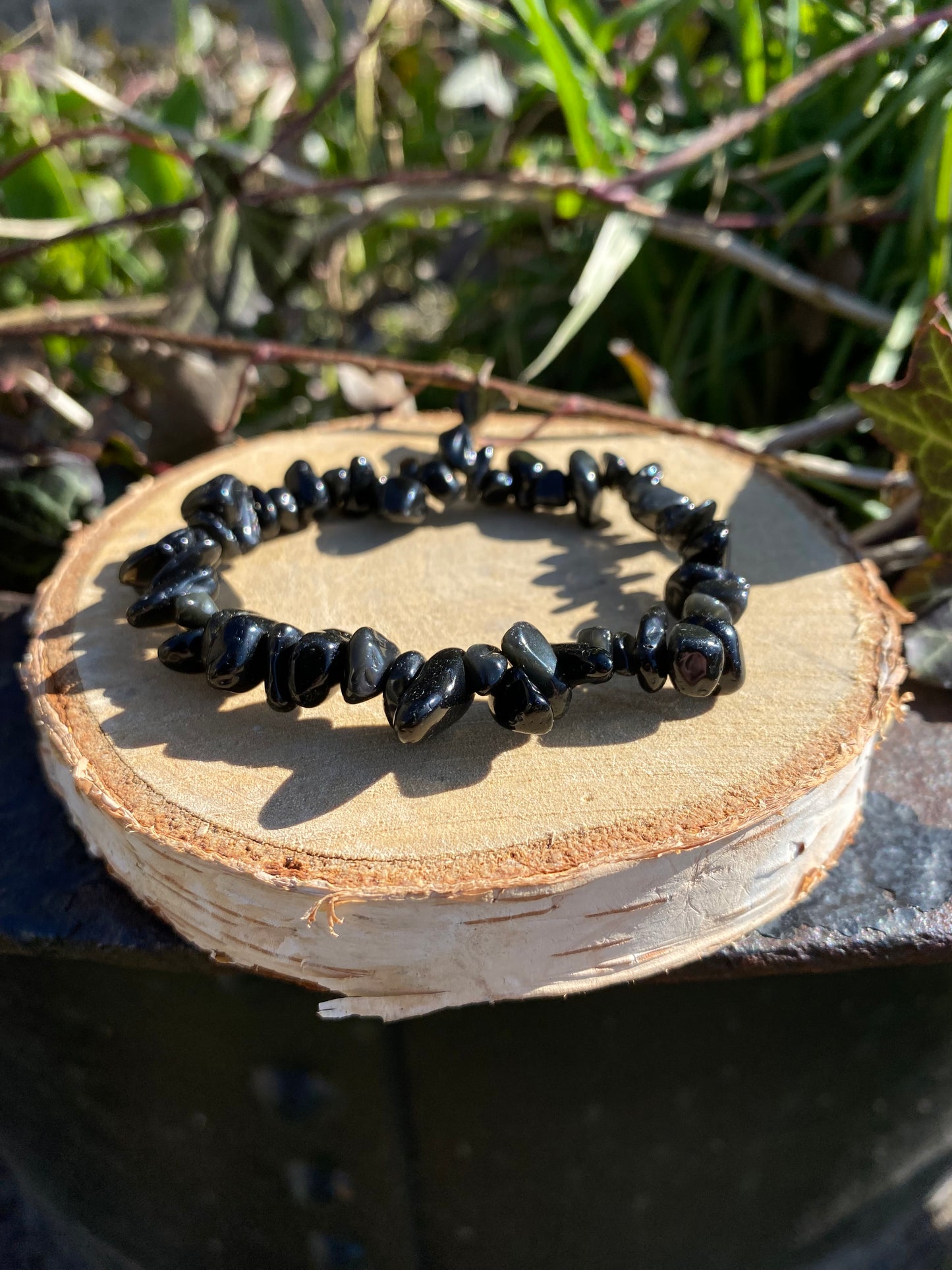 Bracelet Obsidienne Œil Céleste perles baroques
