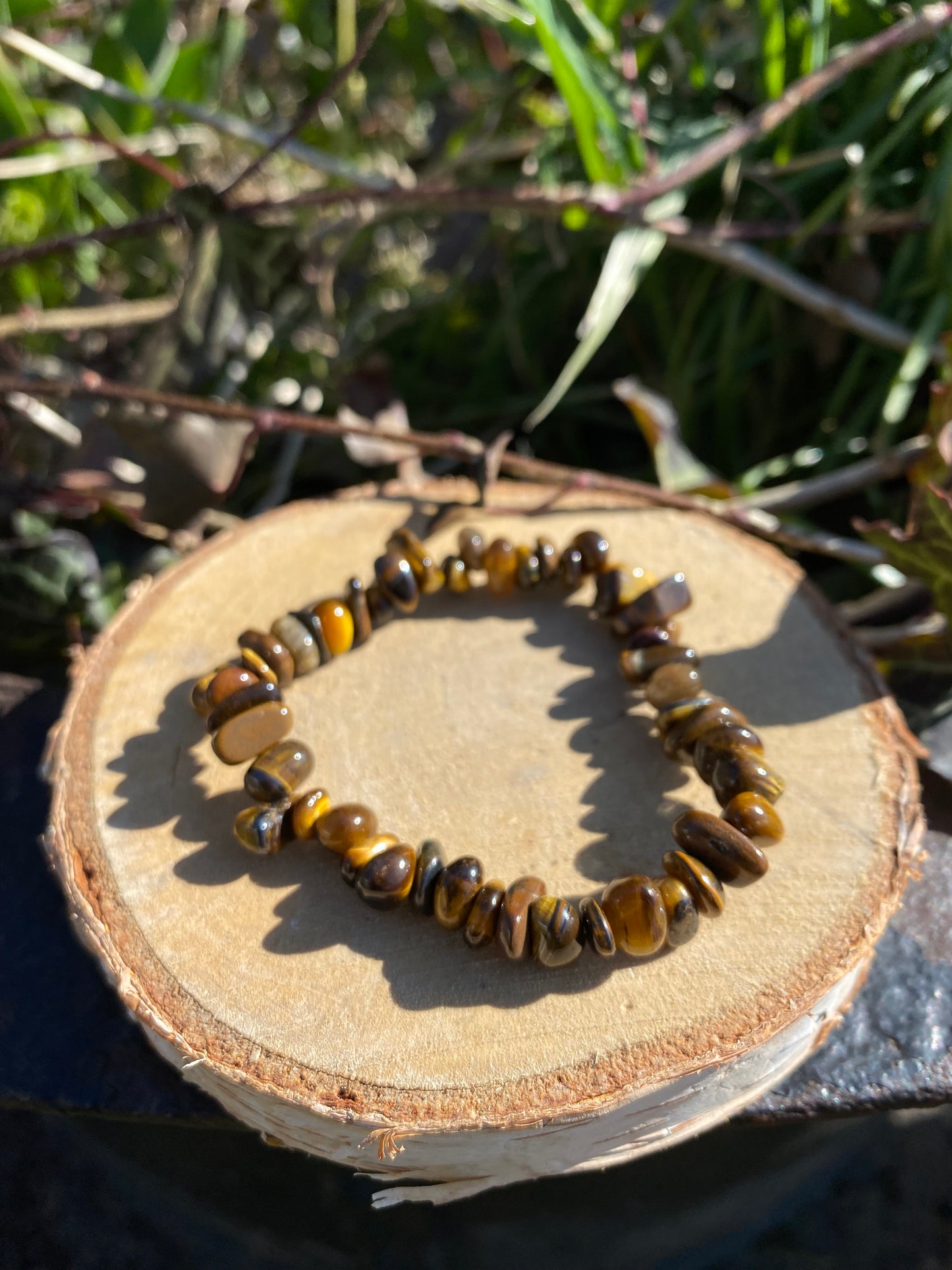 Bracelet Œil de Tigre perles baroques