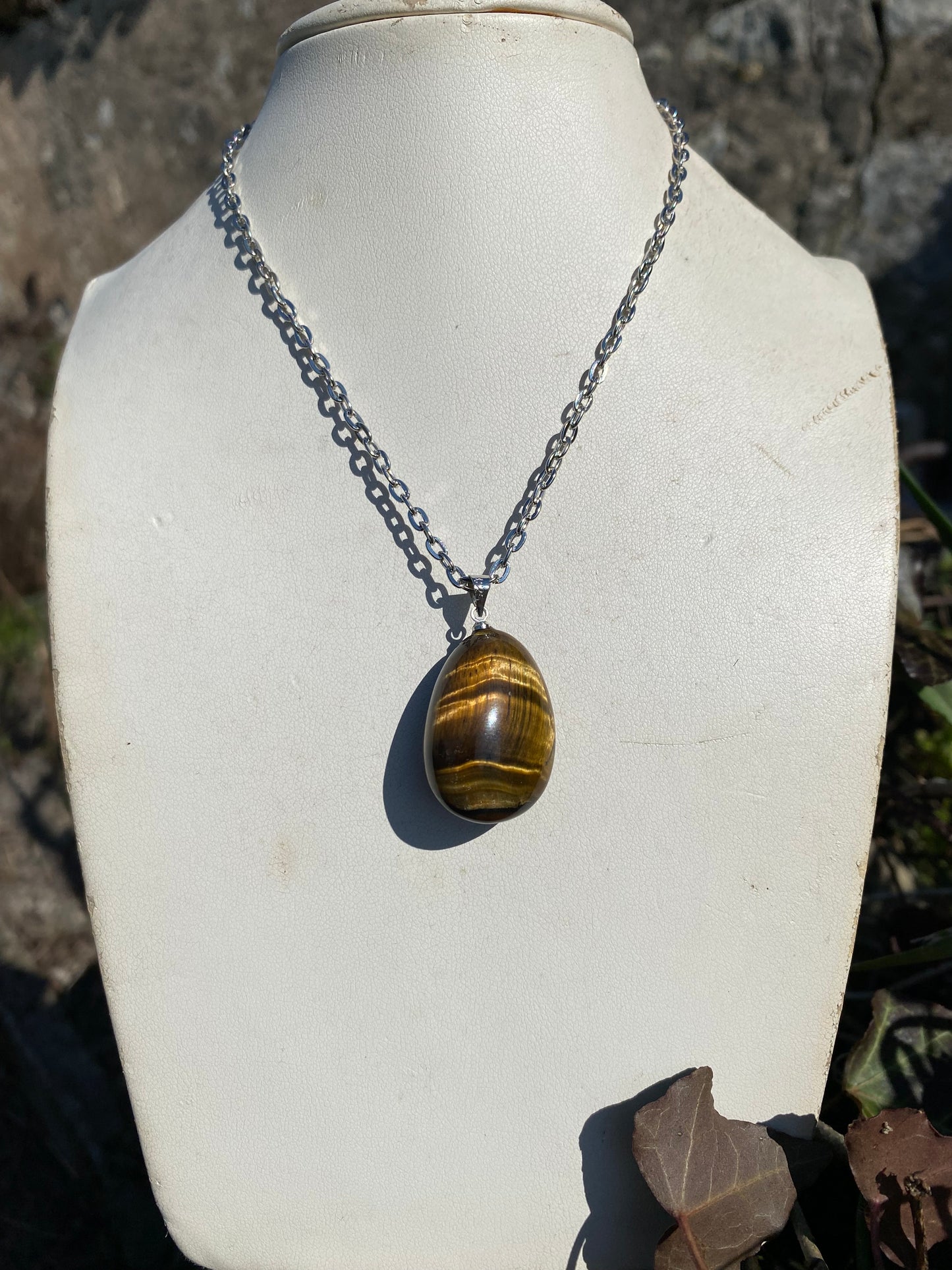 Pendentif en Œil de Tigre