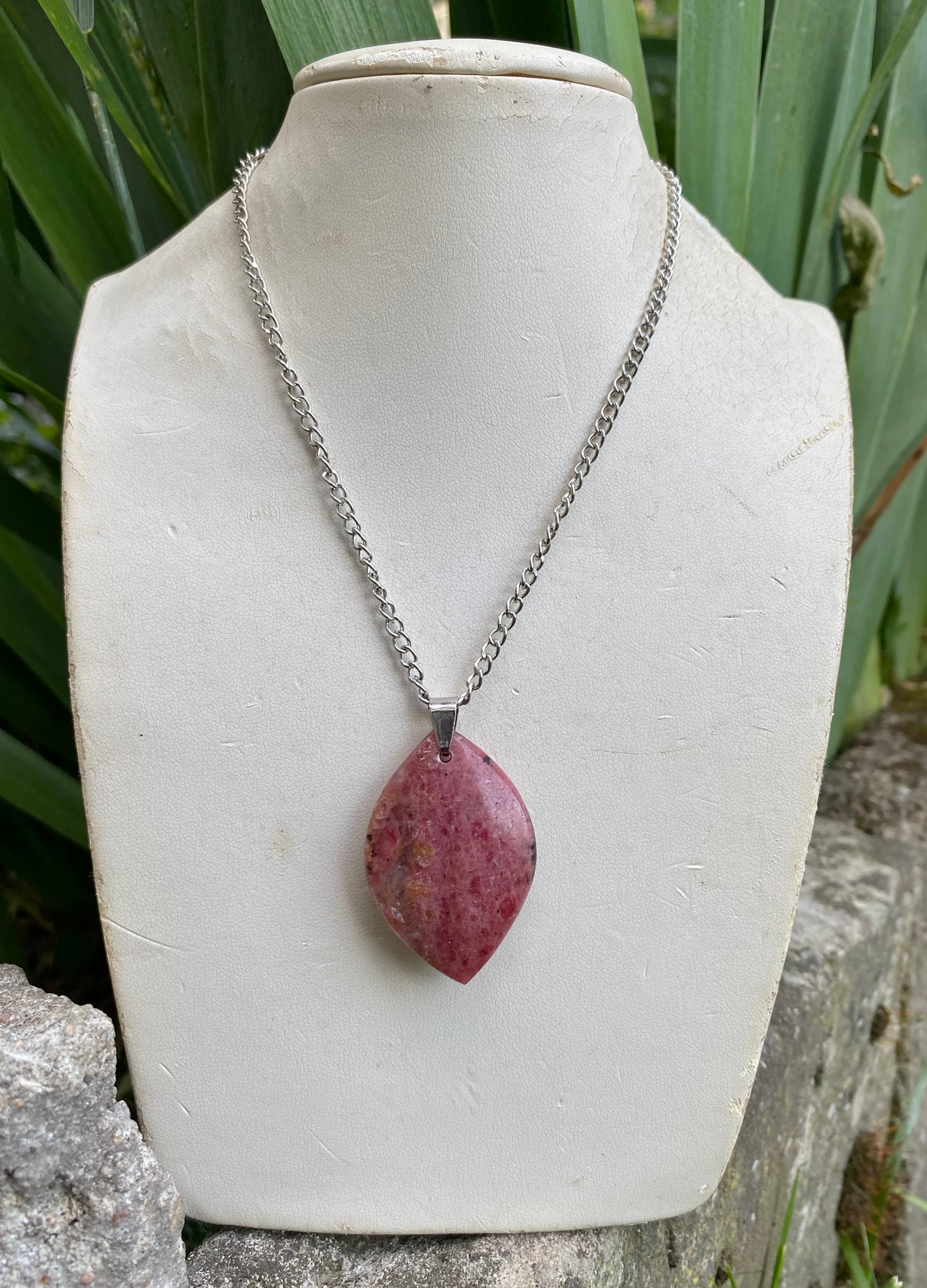 Pendentif Rhodonite