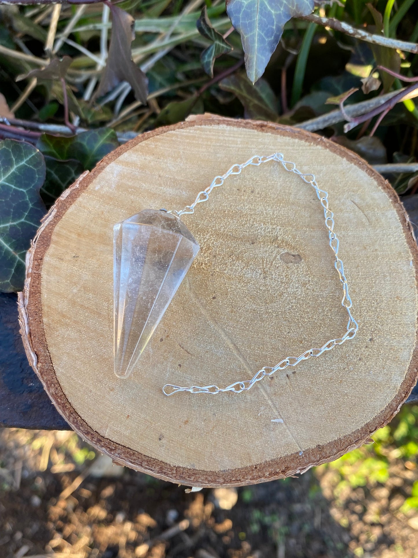 Pendule en Cristal de Roche