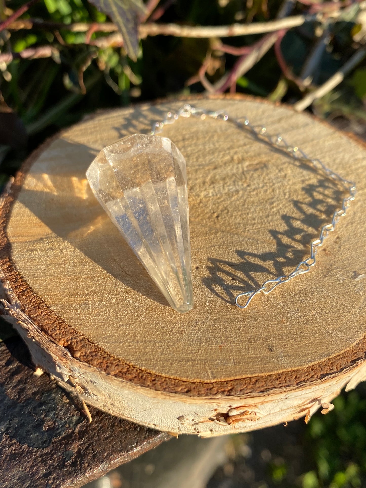 Pendule en Cristal de Roche
