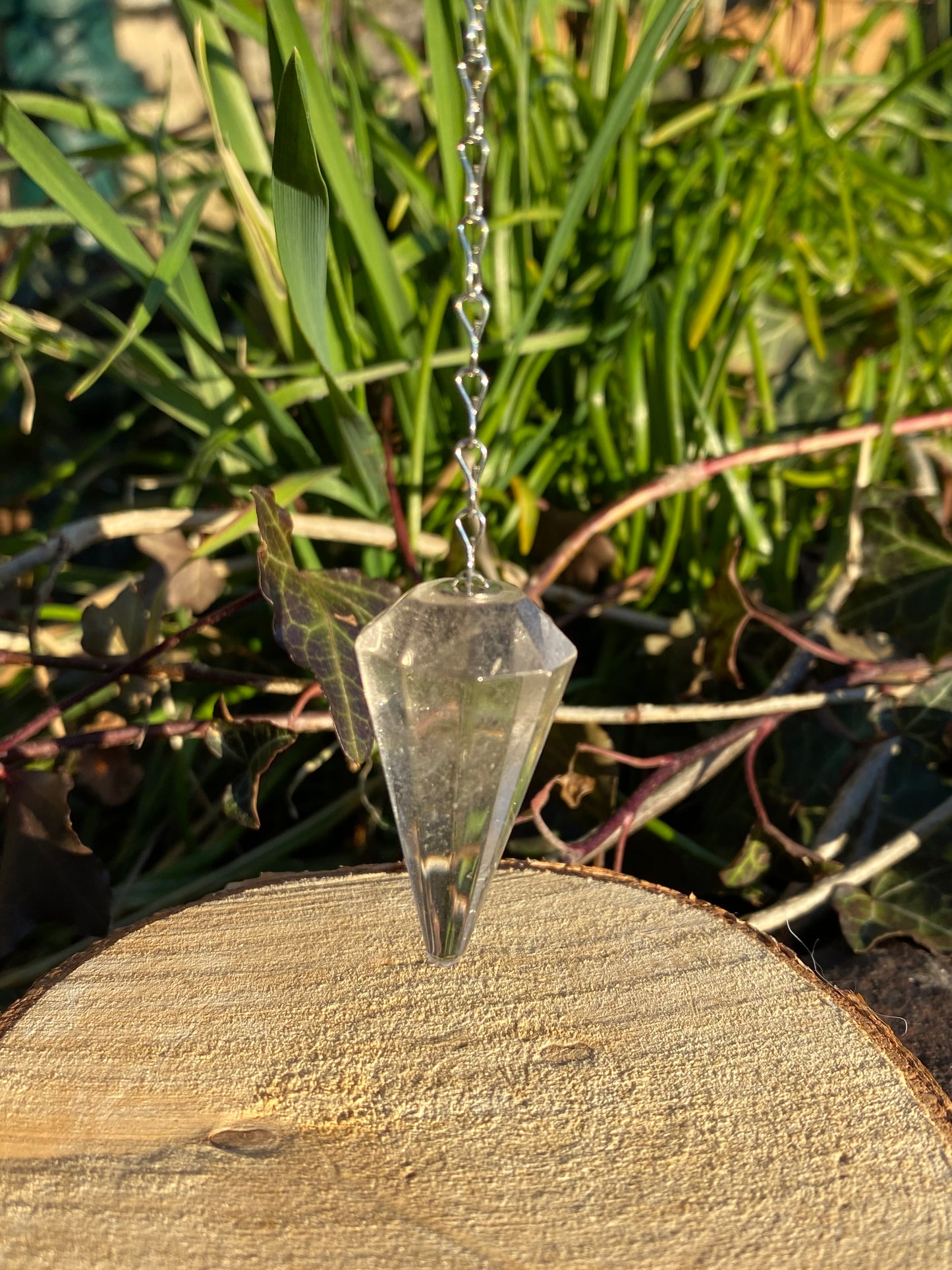 Pendule en Cristal de Roche