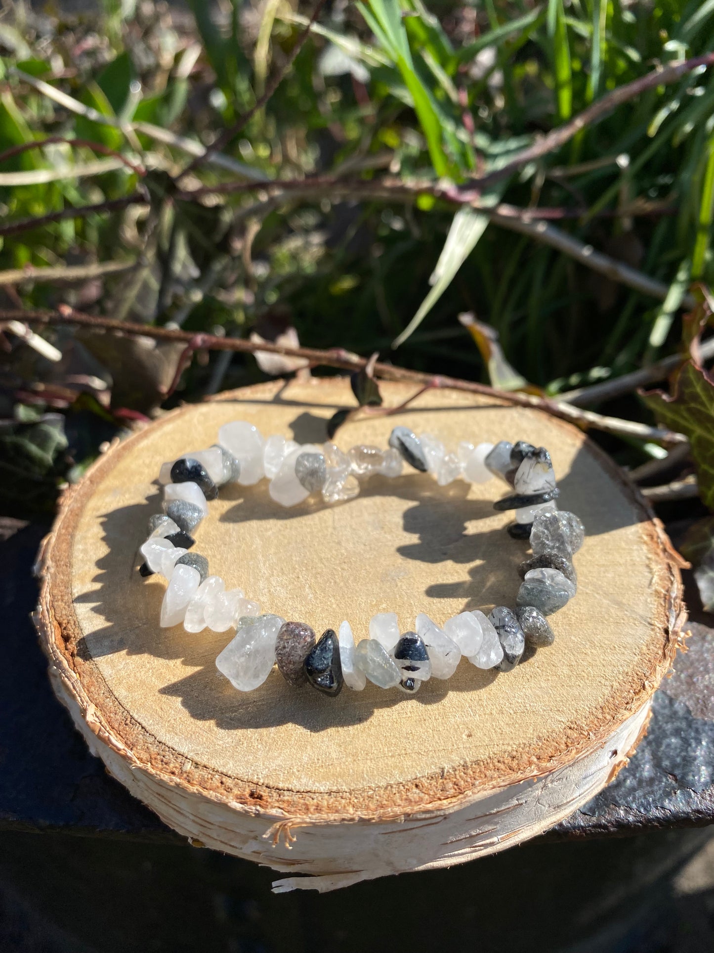 Bracelet Quartz Tourmaline perles baroques