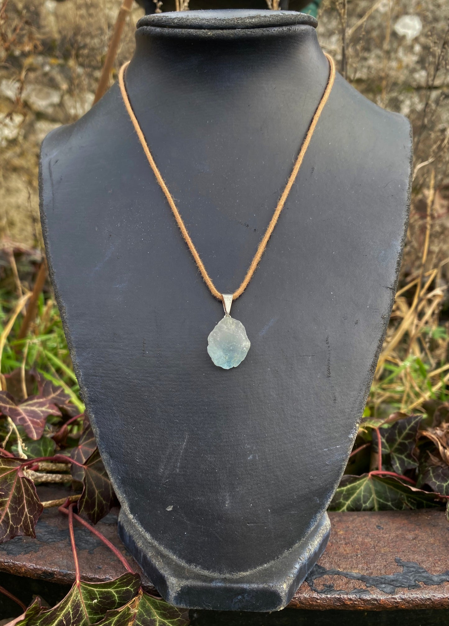 Pendentif Topaze Bleue