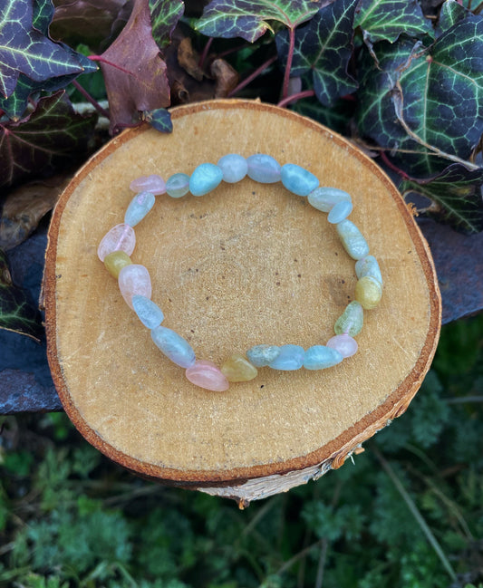 Bracelet Béryls pierres roulées