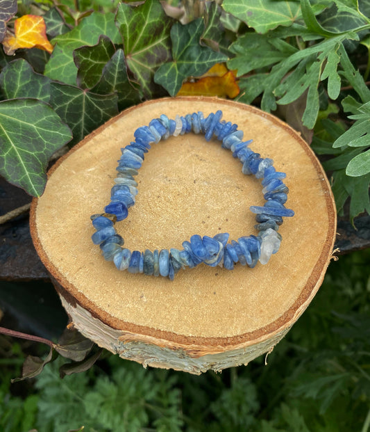 Bracelet Cyanite perles baroques