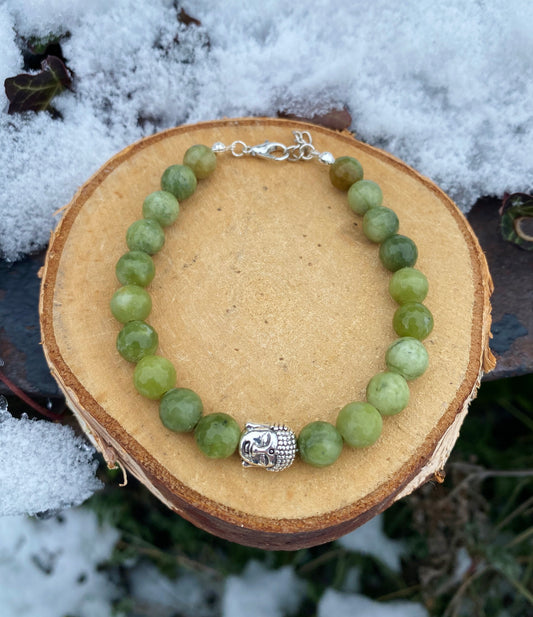 Bracelet Jade de Thaïlande perles facettées