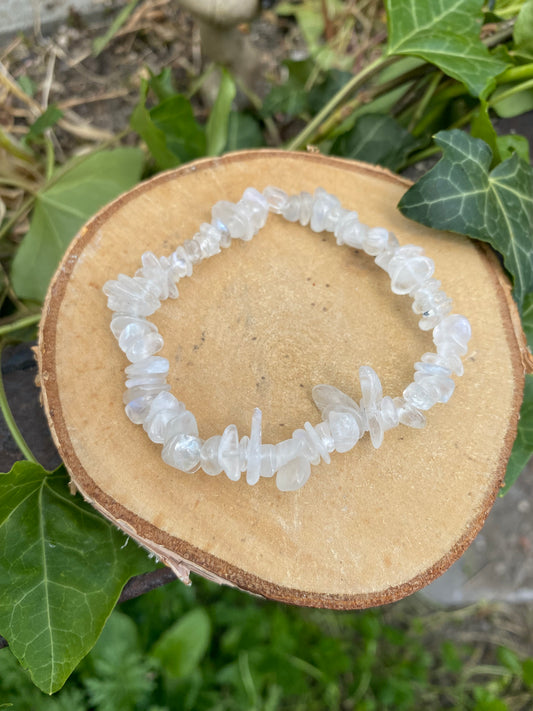 Bracelet Péristérite perles baroques