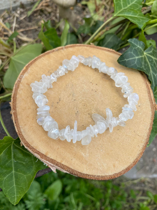 Bracelet Péristérite perles baroques