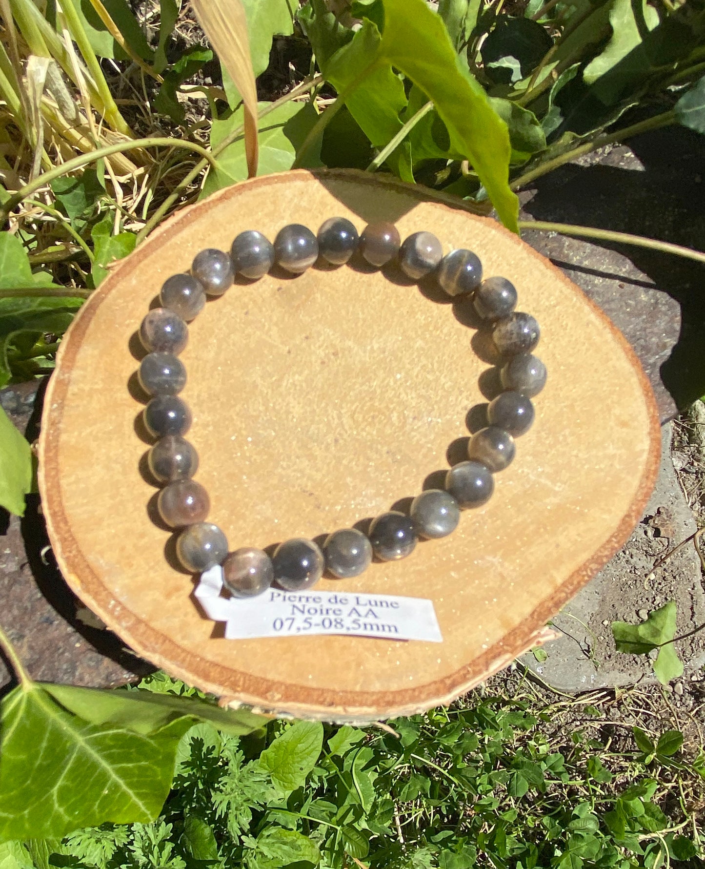 Bracelet Pierre de Lune Noire
