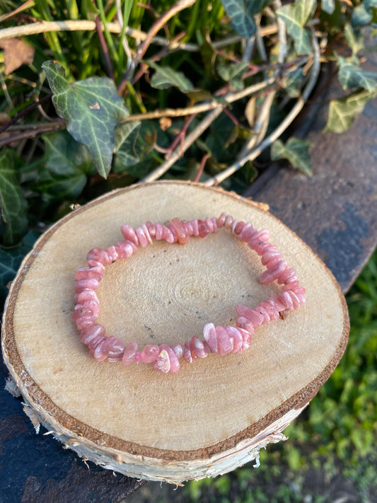 Bracelet Rhodochrosite perles baroques