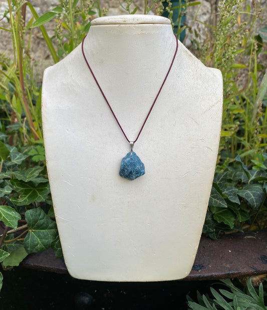 Pendentif Apatite Bleue