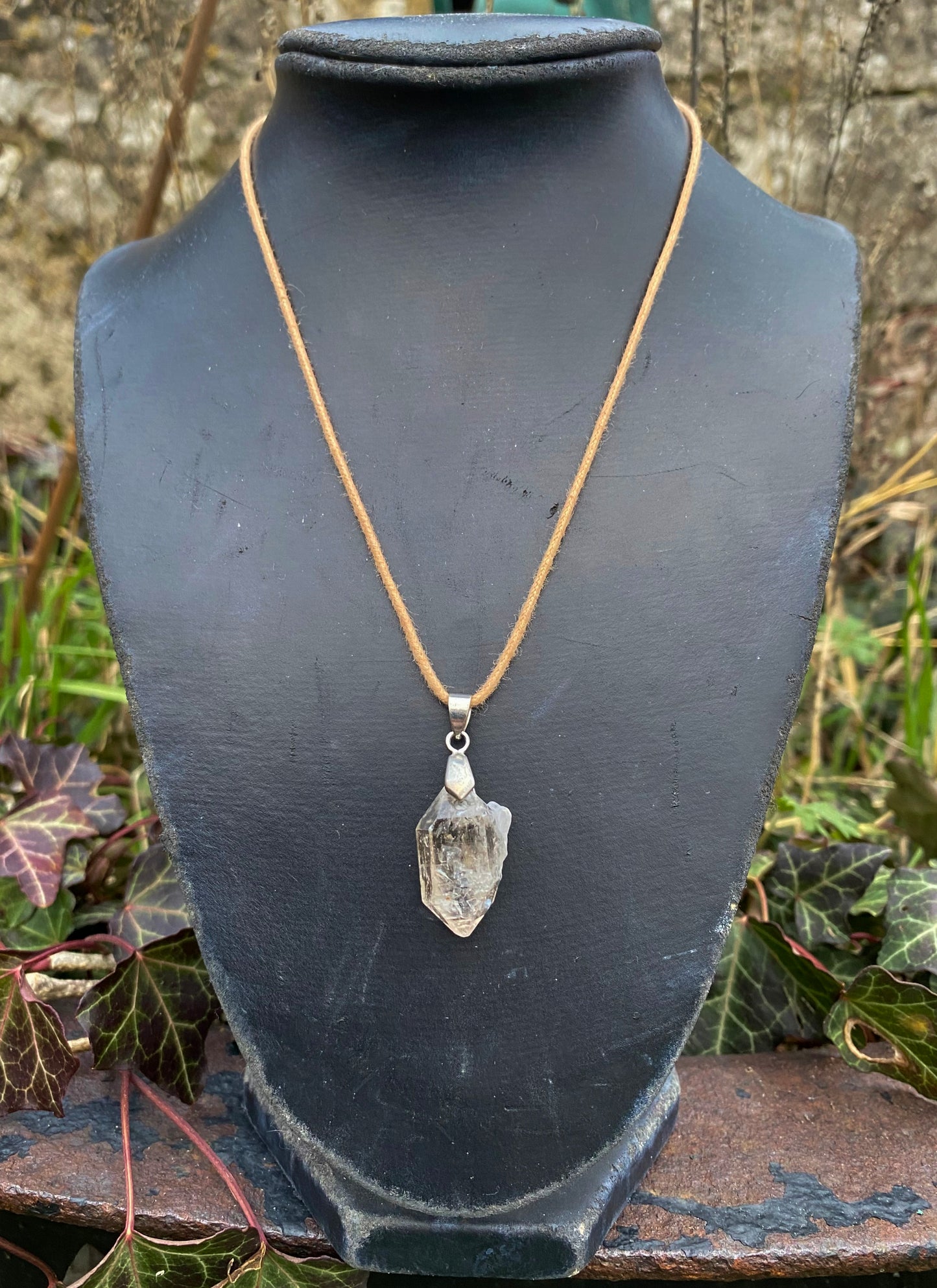 Pendentif Cristal Diamant de Herkimer