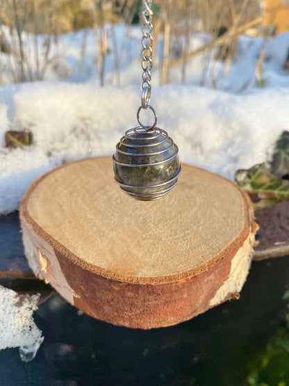 Pendule Labradorite Cage