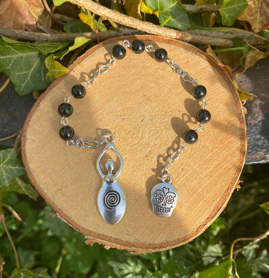 Perles de prières d'Hécate Jais