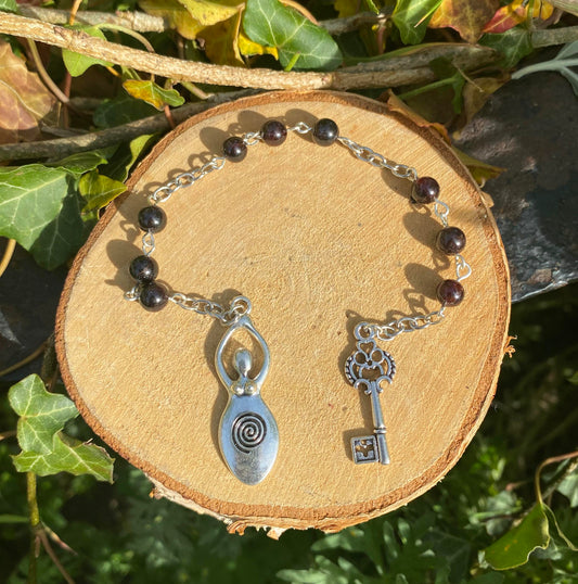Perles de prière d'Hécate Grenat