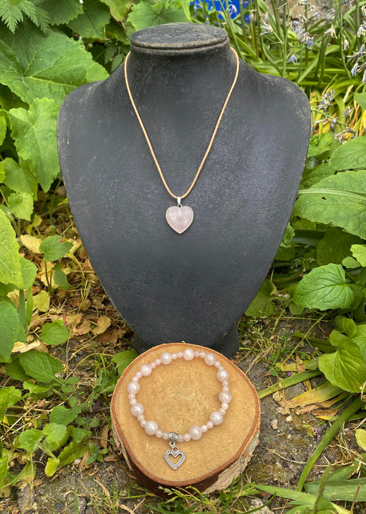 Parure Quartz Rose