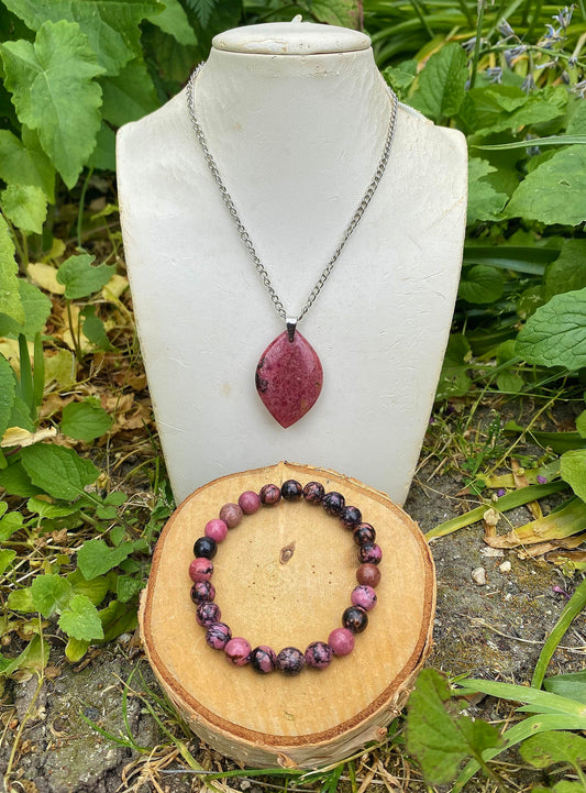 Parure Rhodonite