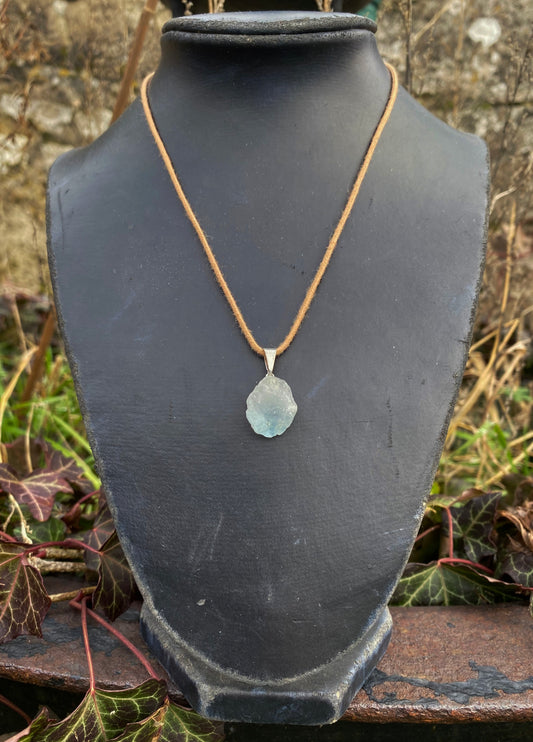 Pendentif Topaze Bleue
